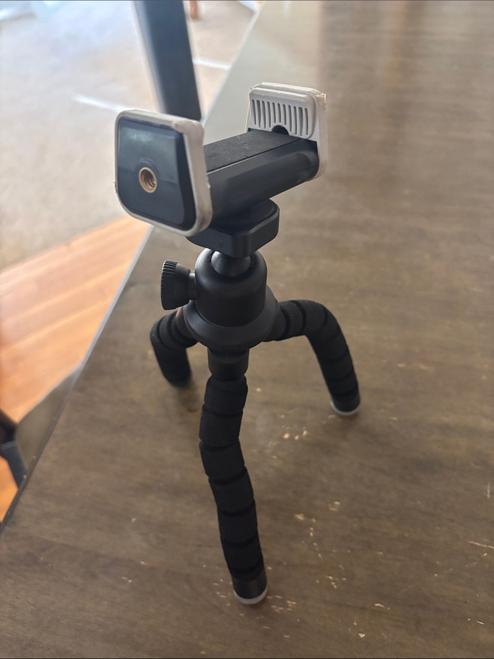 Compact Black Flexible Mini Tripod with Phone Mount